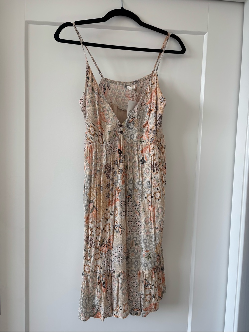 Cream Floral Pattern Sundress